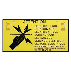 Electric Fence Warning Sign