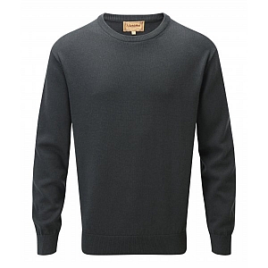 Schoffel Cashmere/Cotton Crew Neck Racing Green