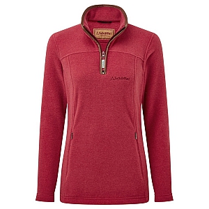 Schoffel Tilton ¼ Zip Fleece Pomegranate