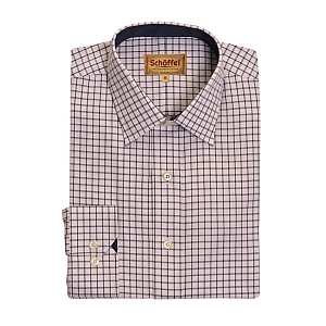 Schoffel Cambridge Navy Check Shirt