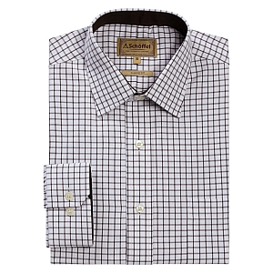 Schoffel Cambridge Espresso Check Shirt