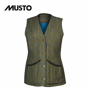 Musto Ladies Stretch Technical Tweed Waistcoat - Rowan