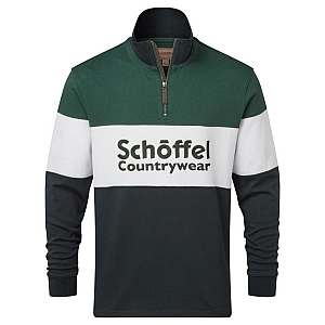 Schoffel Unisex Exeter Heritage 1/4 Zip Navy