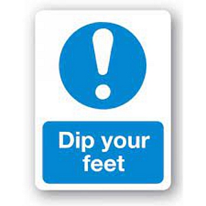 Dip Your Feet Sign