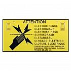 view Electric Fence Warning Sign details