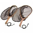 view Snowbee Wooden Frame Hand Trout Nets - With Rubber Mesh details